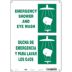 Emergency Shower And Eye Wash/Ducha De Emergencia Y Para Lavar Los Ojos Signs
