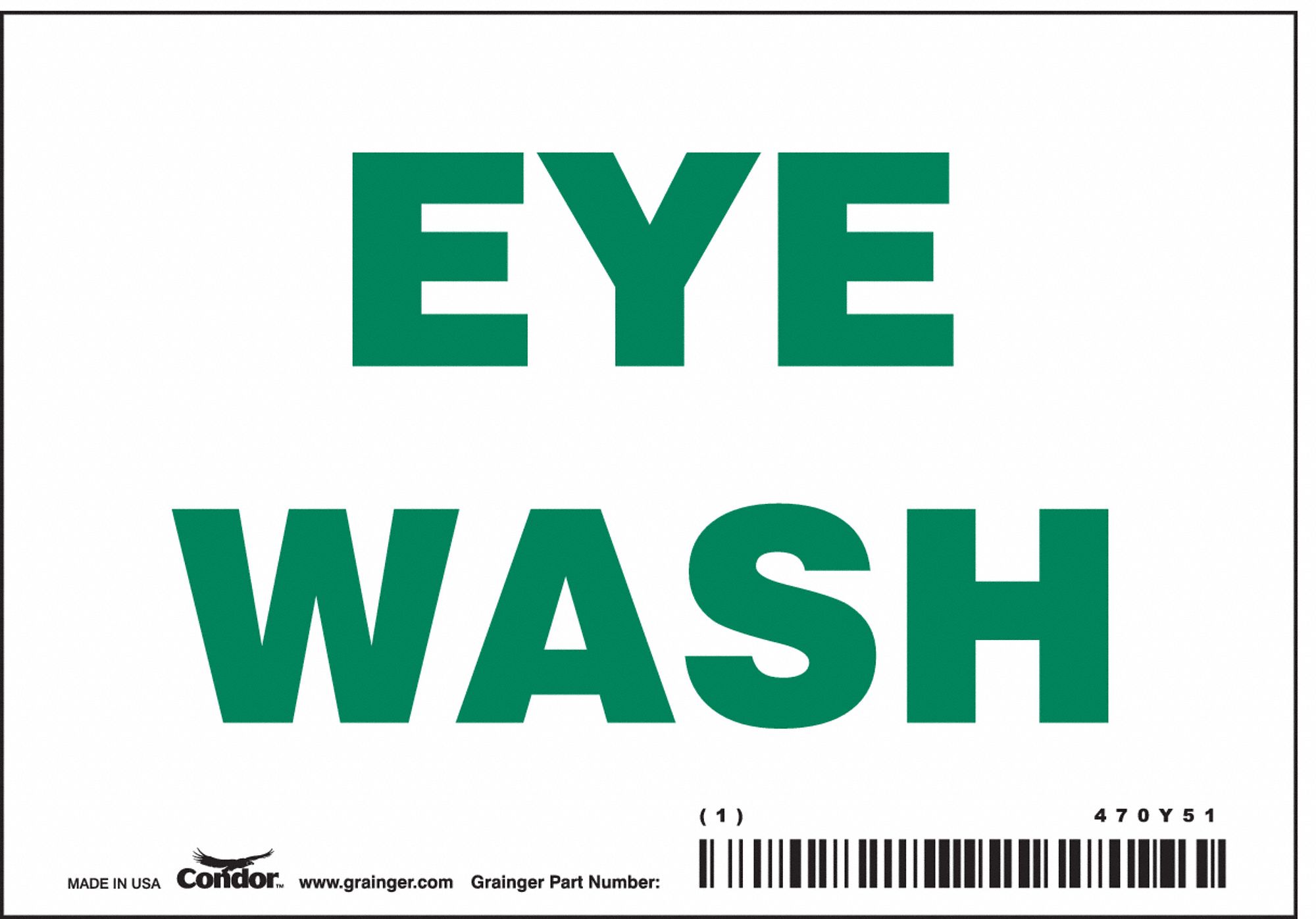 PANNEAU SECURITE,3-1/2PO X 5PO,VINYLE