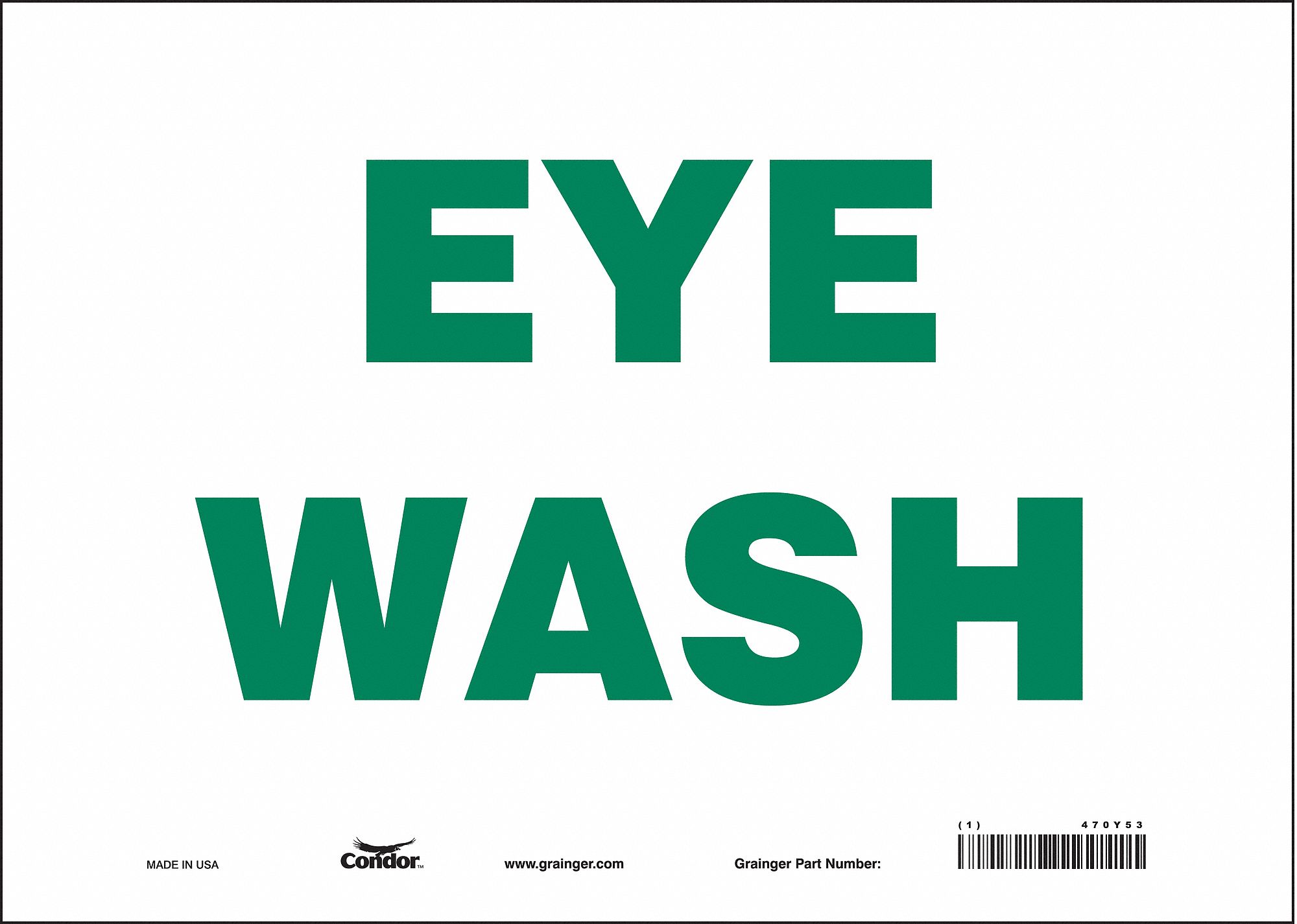 PANNEAU SECURITE,10PO X 14PO,VINYLE