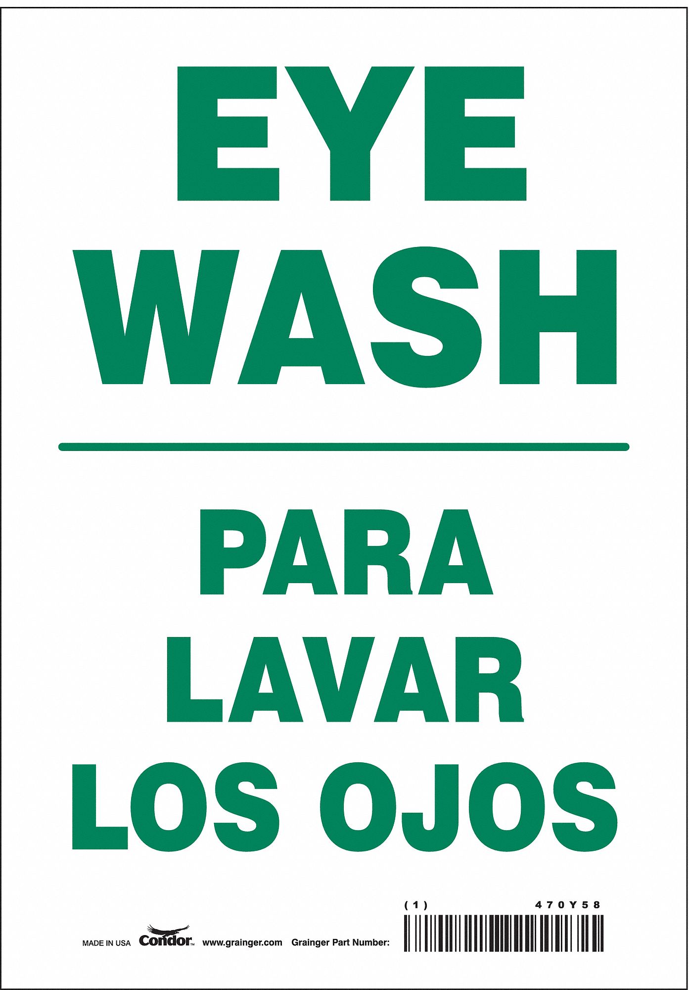 Safety Sign: Vinyl, Adhesive Sign Mounting, 10 in x 7 in Nominal Sign Size, Not Retroreflective
