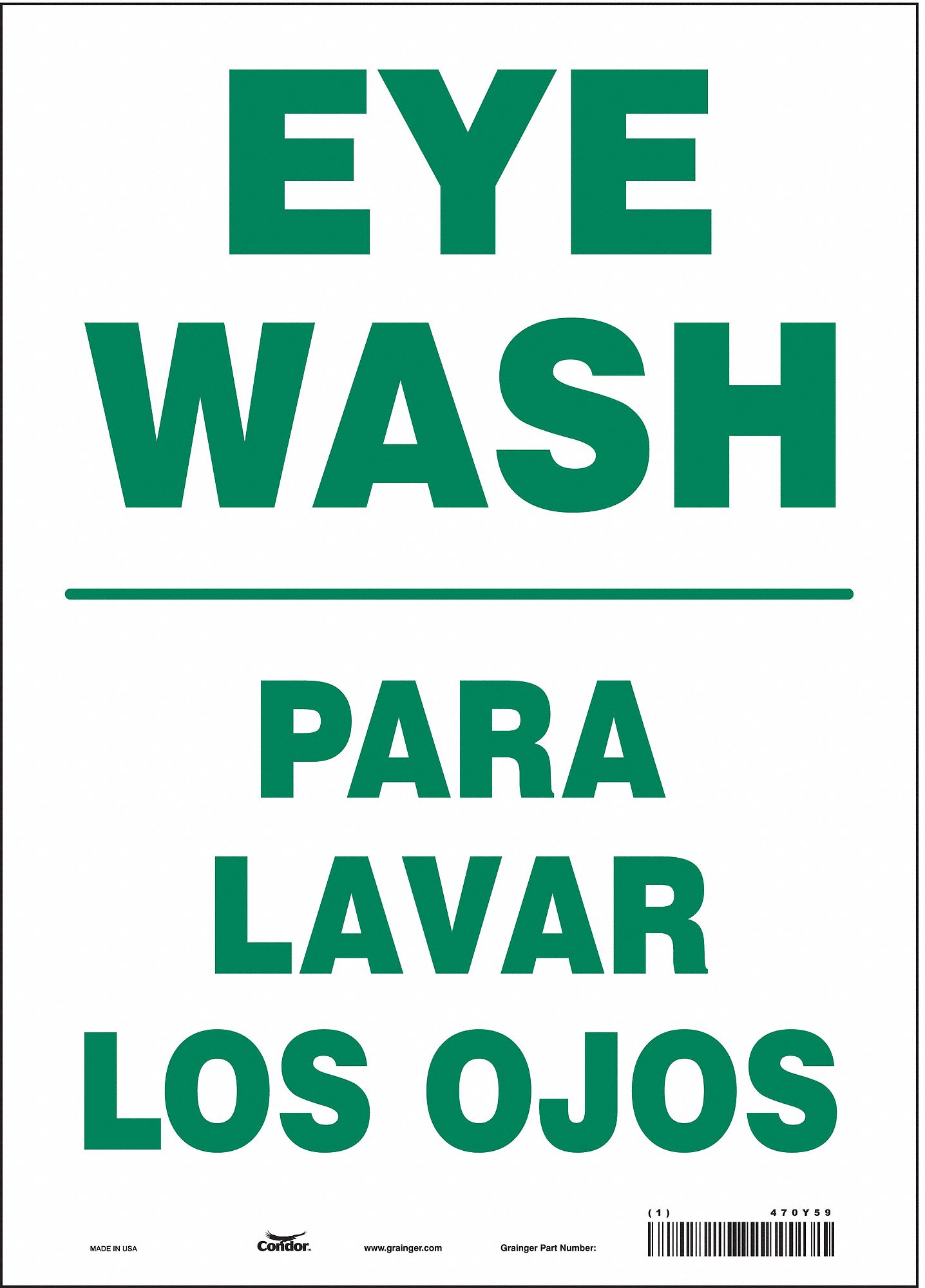 Safety Sign: Vinyl, Adhesive Sign Mounting, 14 in x 10 in Nominal Sign Size, Not Retroreflective