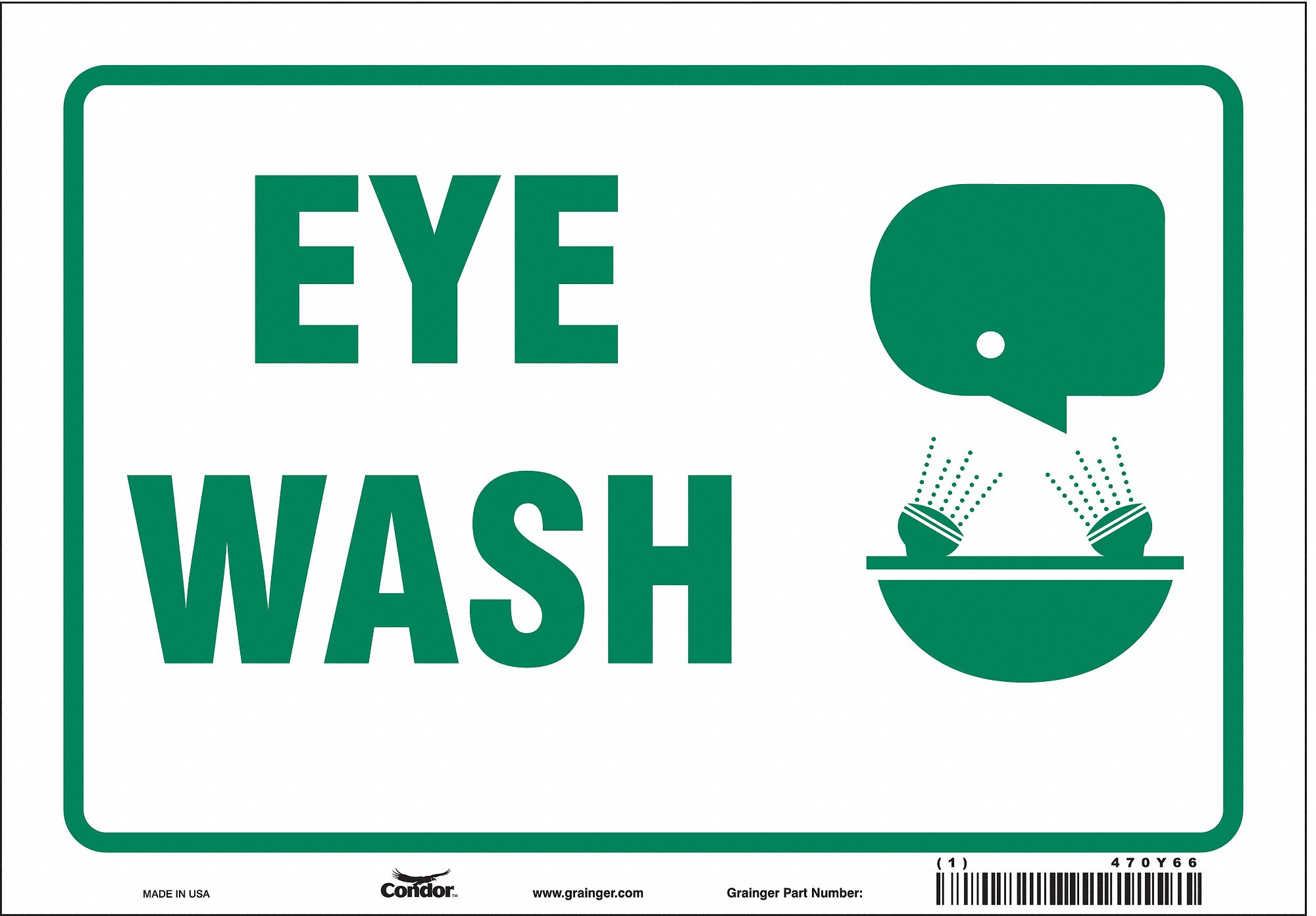 Safety Sign: Vinyl, Adhesive Sign Mounting, 7 in x 10 in Nominal Sign Size, Not Retroreflective