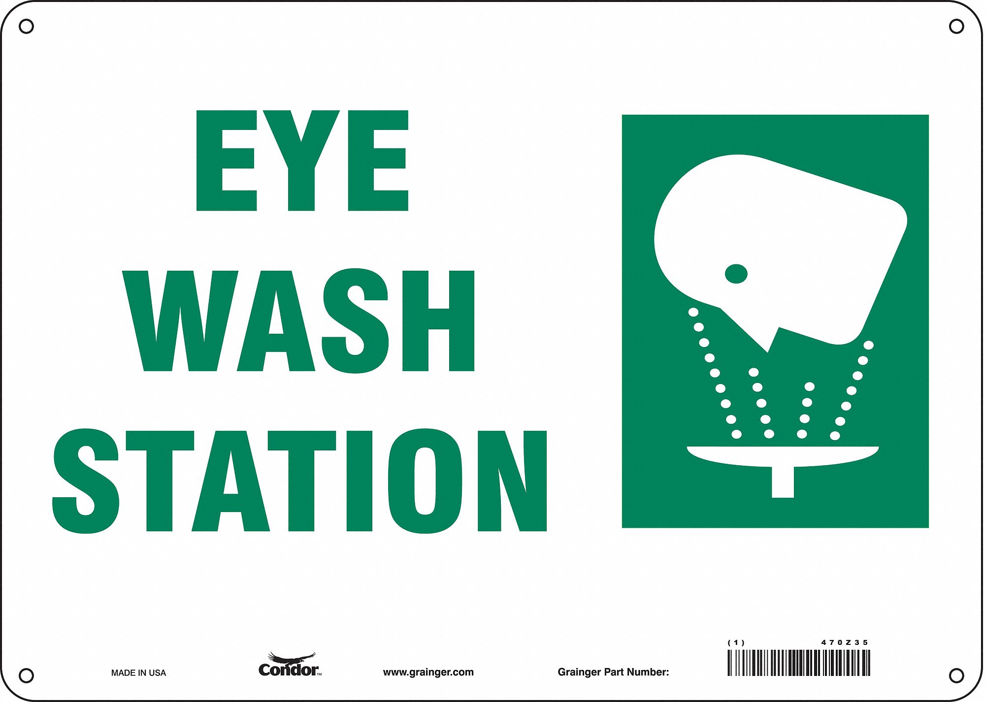 PANNEAU SECURITE,10PO X 14PO,ALUMINIUM