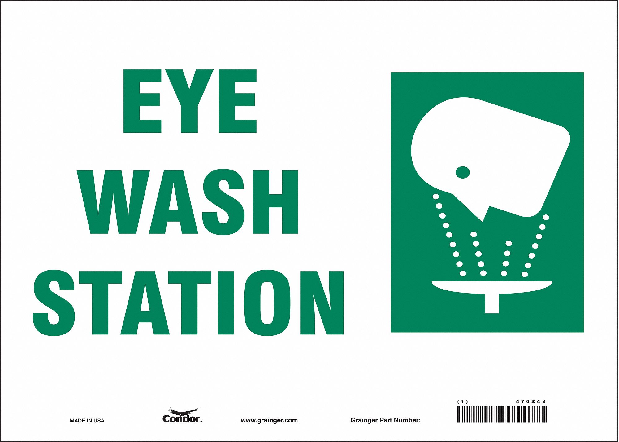 Safety Sign: Vinyl, Adhesive Sign Mounting, 10 in x 14 in Nominal Sign Size, Not Retroreflective