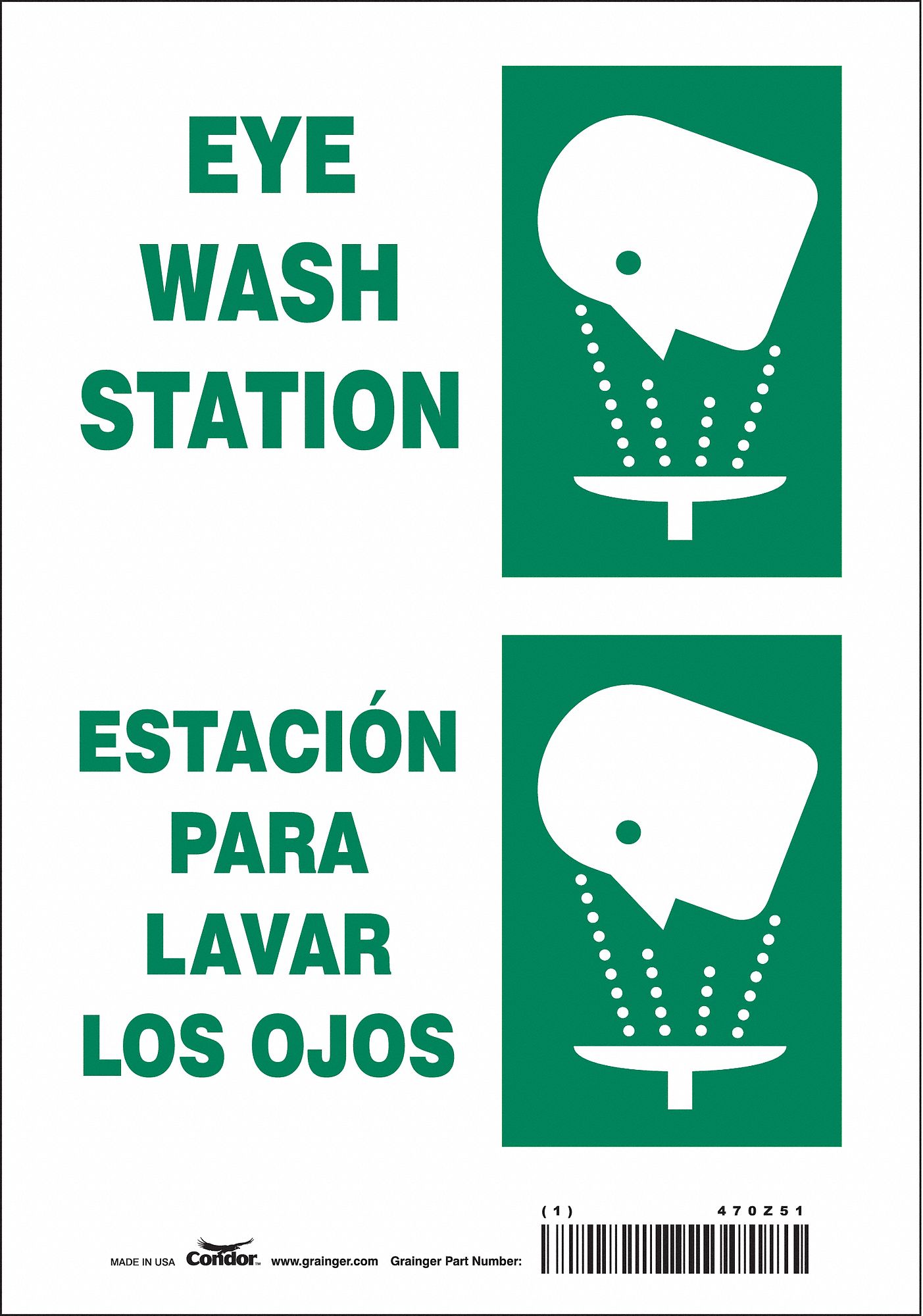 Safety Sign: Vinyl, Adhesive Sign Mounting, 10 in x 7 in Nominal Sign Size, Not Retroreflective