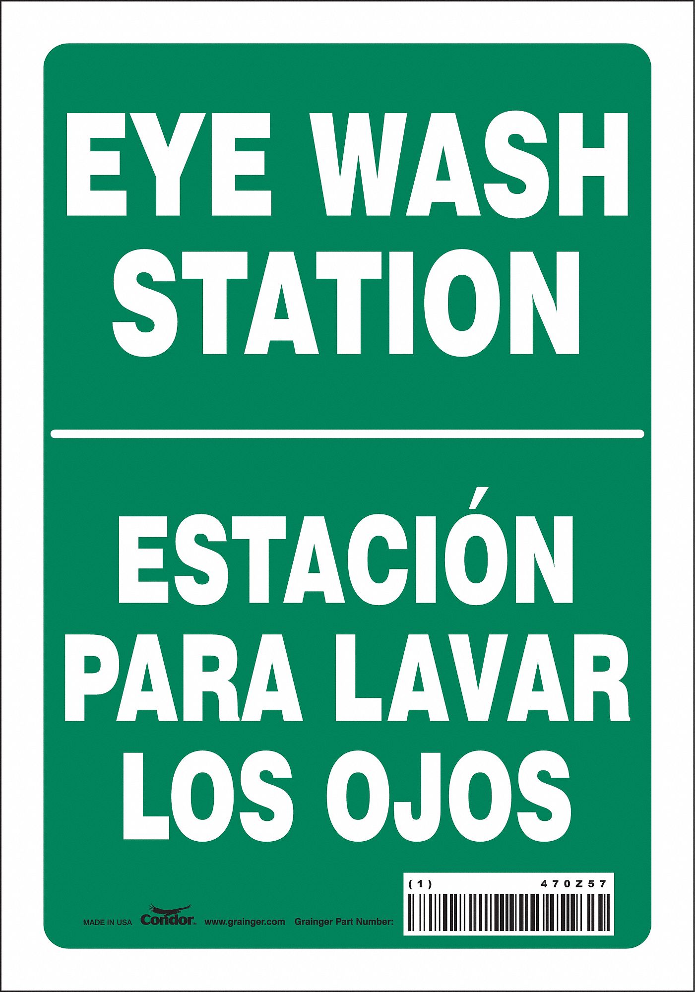 Safety Sign: Vinyl, Adhesive Sign Mounting, 10 in x 7 in Nominal Sign Size, Not Retroreflective