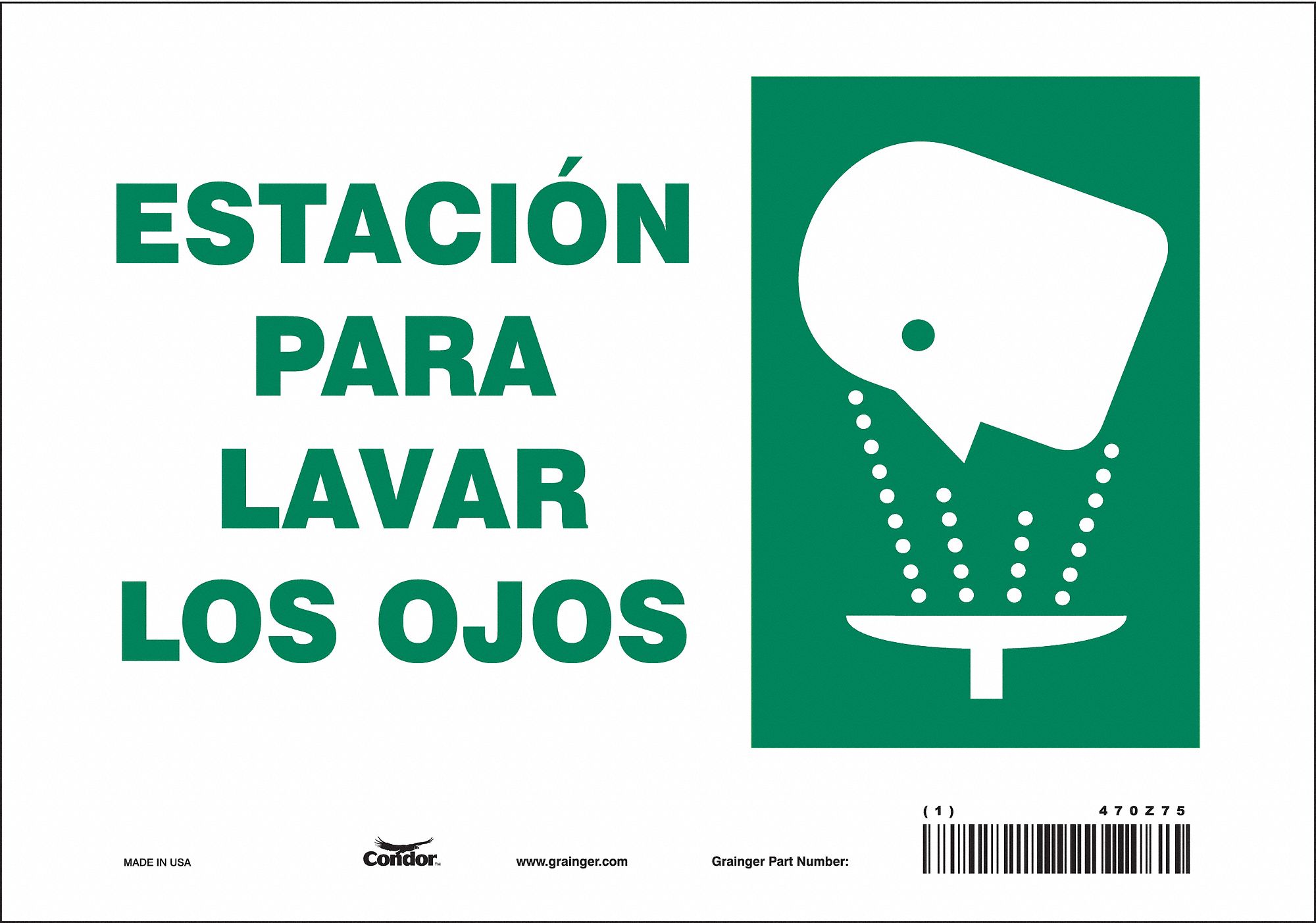 Safety Sign: Vinyl, Adhesive Sign Mounting, 7 in x 10 in Nominal Sign Size, Not Retroreflective