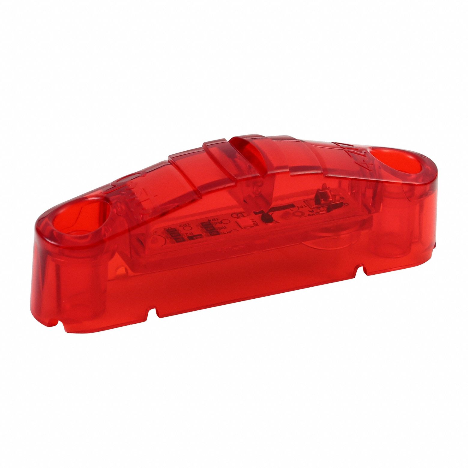 Side Marker Light: Clearance Light, LED, Rectangular, Surface Mount, Red, Screw
