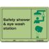 Safety Shower & Eye Wash Station Signs