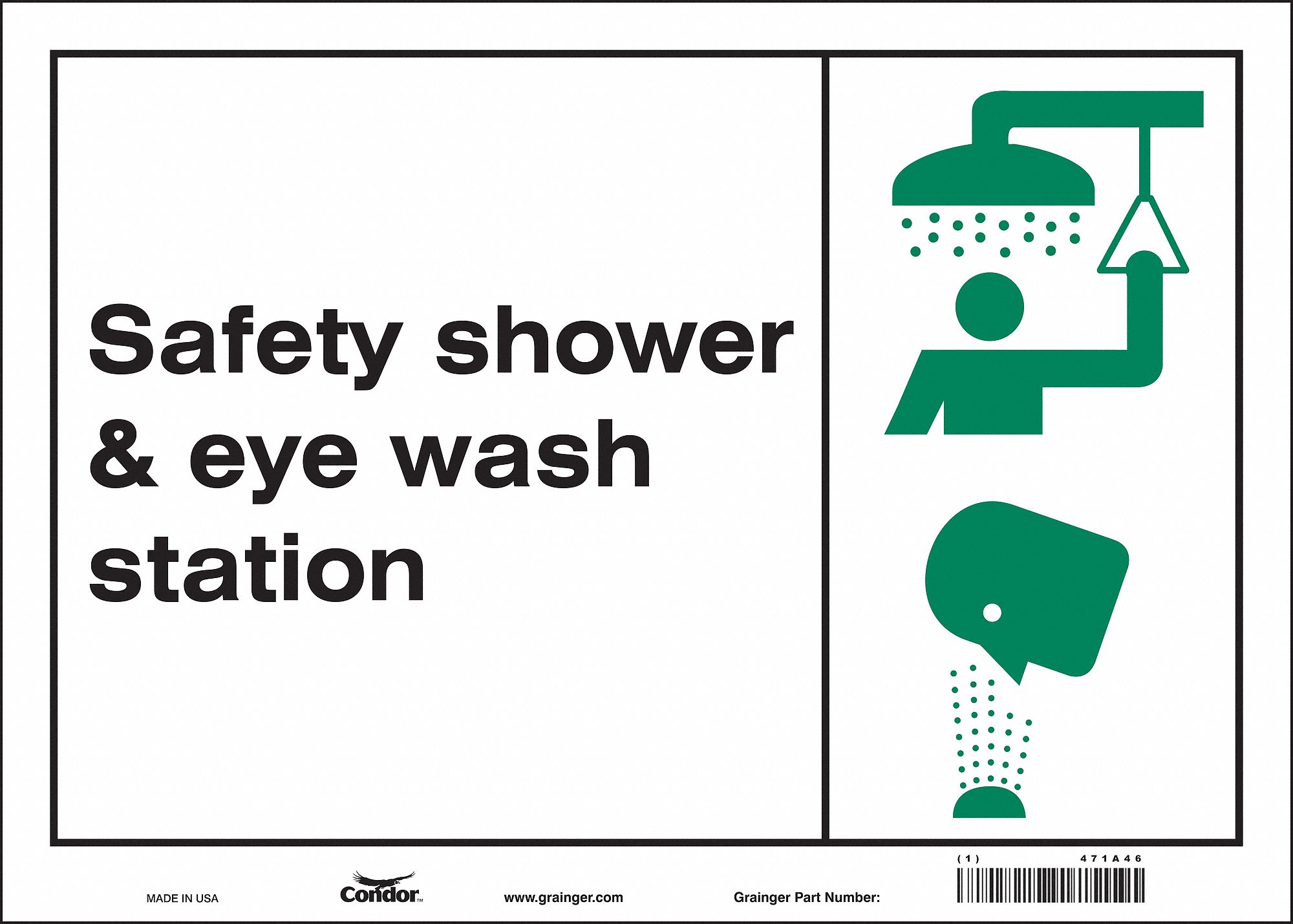 Safety Sign: Vinyl, Adhesive Sign Mounting, 10 in x 14 in Nominal Sign Size, Not Retroreflective