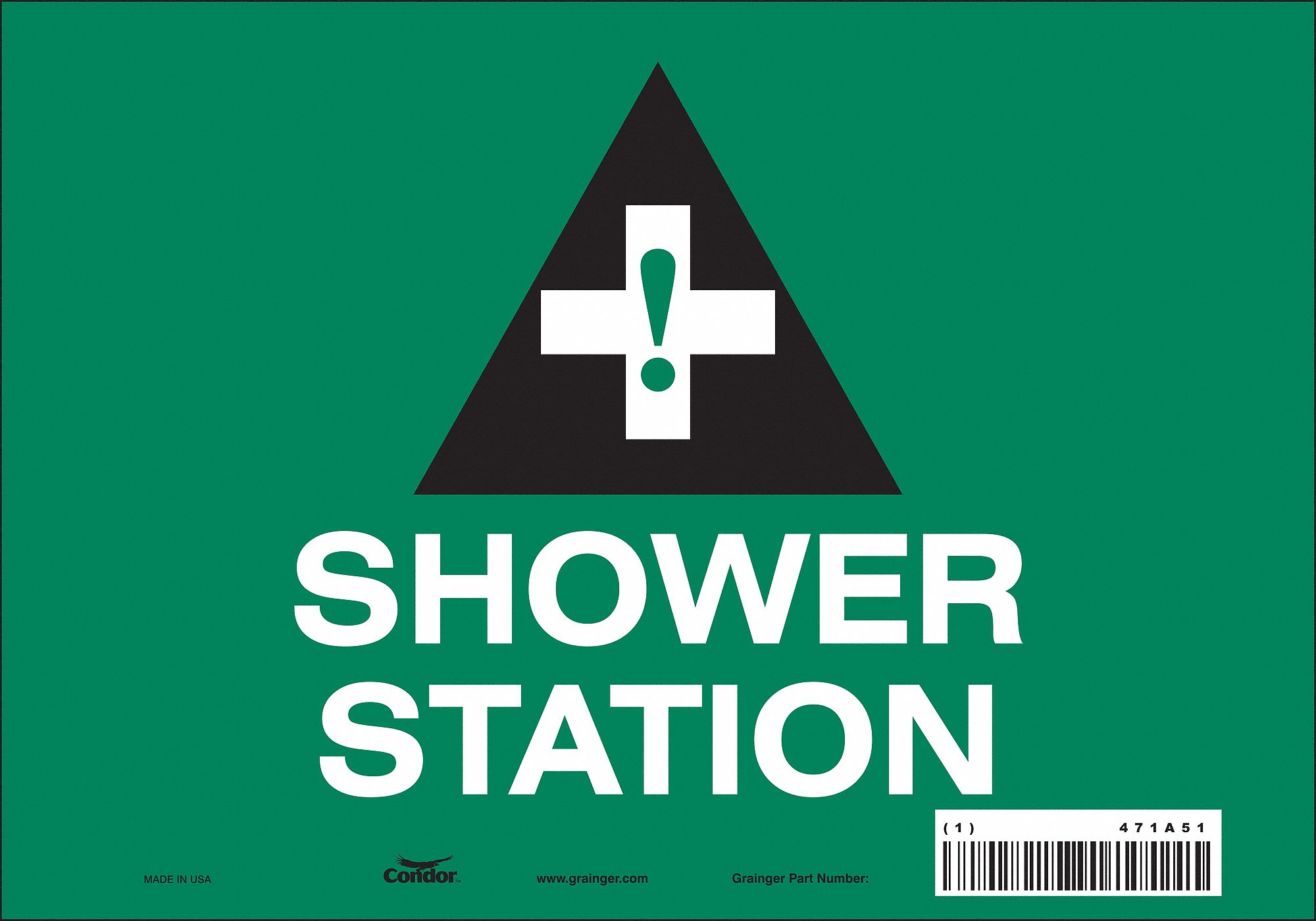 Safety Sign: Vinyl, Adhesive Sign Mounting, 7 in x 10 in Nominal Sign Size, Not Retroreflective