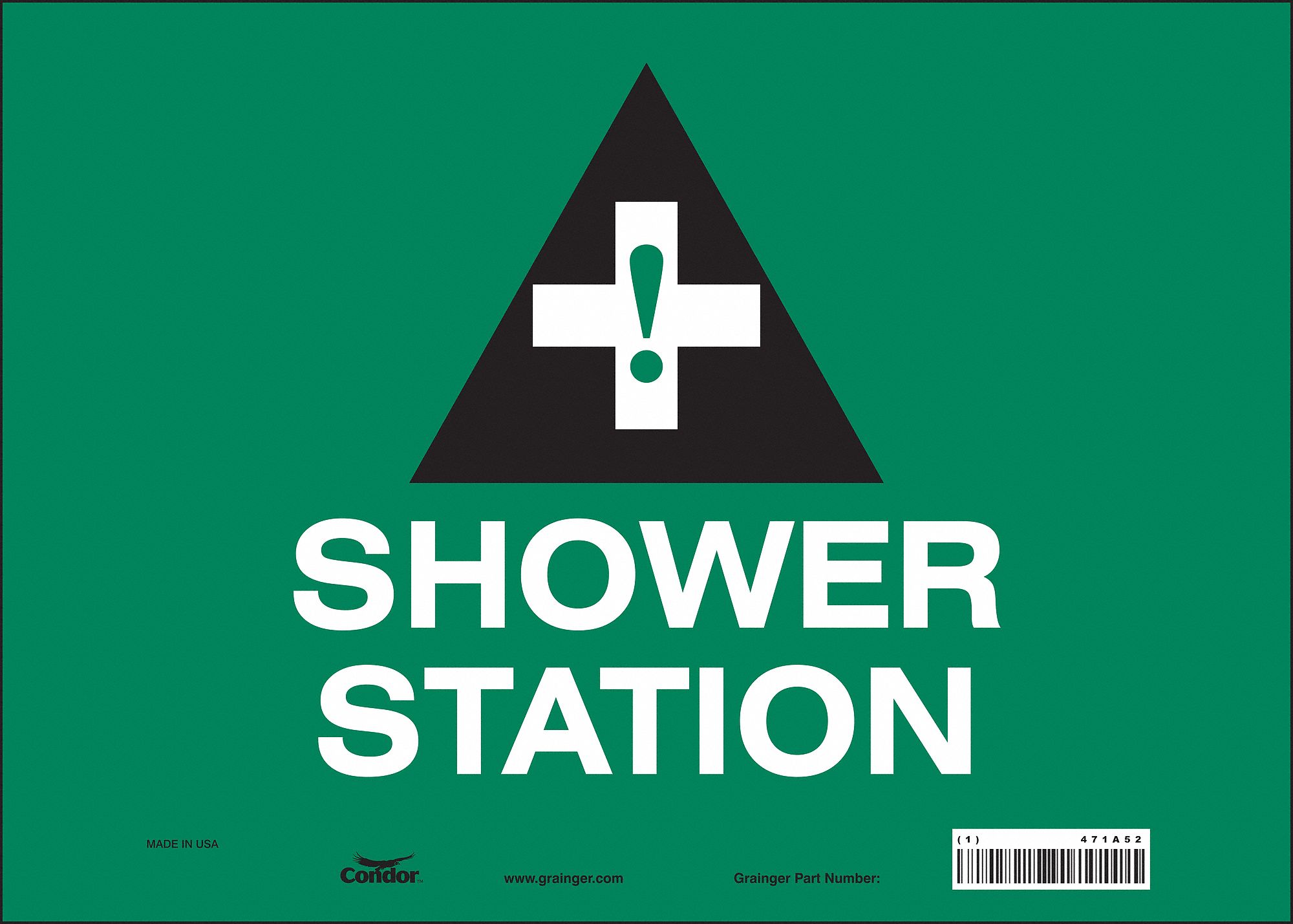 Safety Sign: Vinyl, Adhesive Sign Mounting, 10 in x 14 in Nominal Sign Size, Not Retroreflective