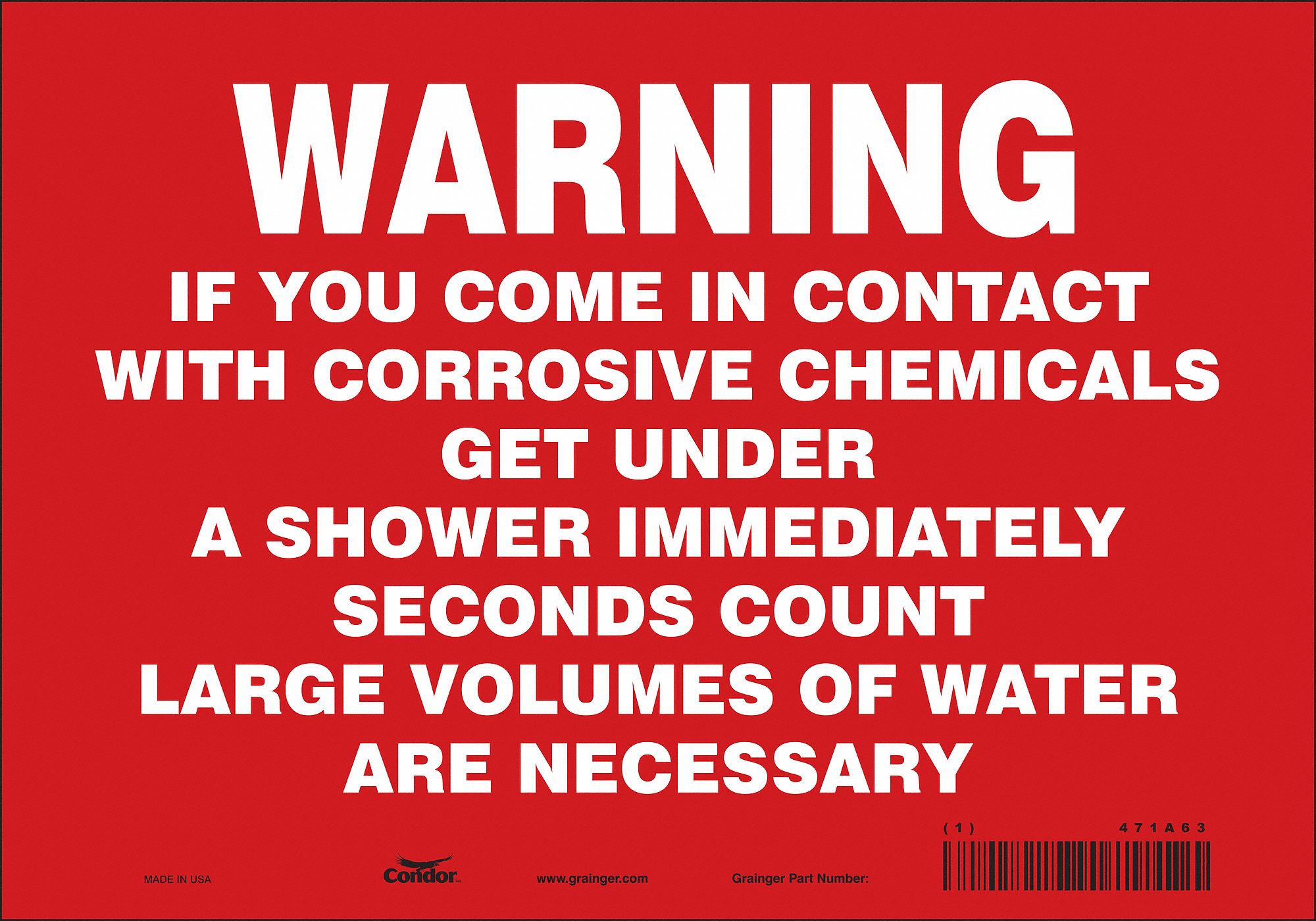 Safety Sign: Vinyl, Adhesive Sign Mounting, 7 in x 10 in Nominal Sign Size, Not Retroreflective