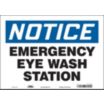Notice: Emergency Eye Wash Station Signs