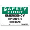 Safety First: Emergency Shower Eye Bath Signs