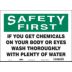 Safety First: If You Get Chemicals On Your Body Or Eyes Wash Thoroughly With Plenty Of Water Signs