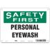Safety First: Personal Eyewash Signs