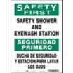 Safety First/Seguridad Primero: Safety Shower And Eyewash Station/Ducha De Seguridad Y Estacion Para Lavar Los Ojos Signs
