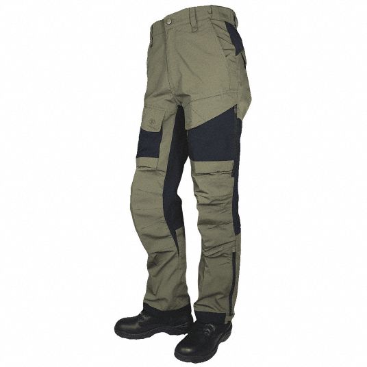 TRU-SPEC Men's Tactical Pants: 36 in x 36 in, Ranger Green/Black, 35 in to  37 in Fits Waist Size