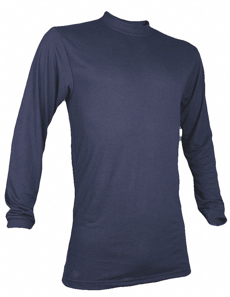 Flame-Resistant Crewneck Shirt, Navy, 3XL