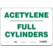 Acetylene Full Cylinders Signs