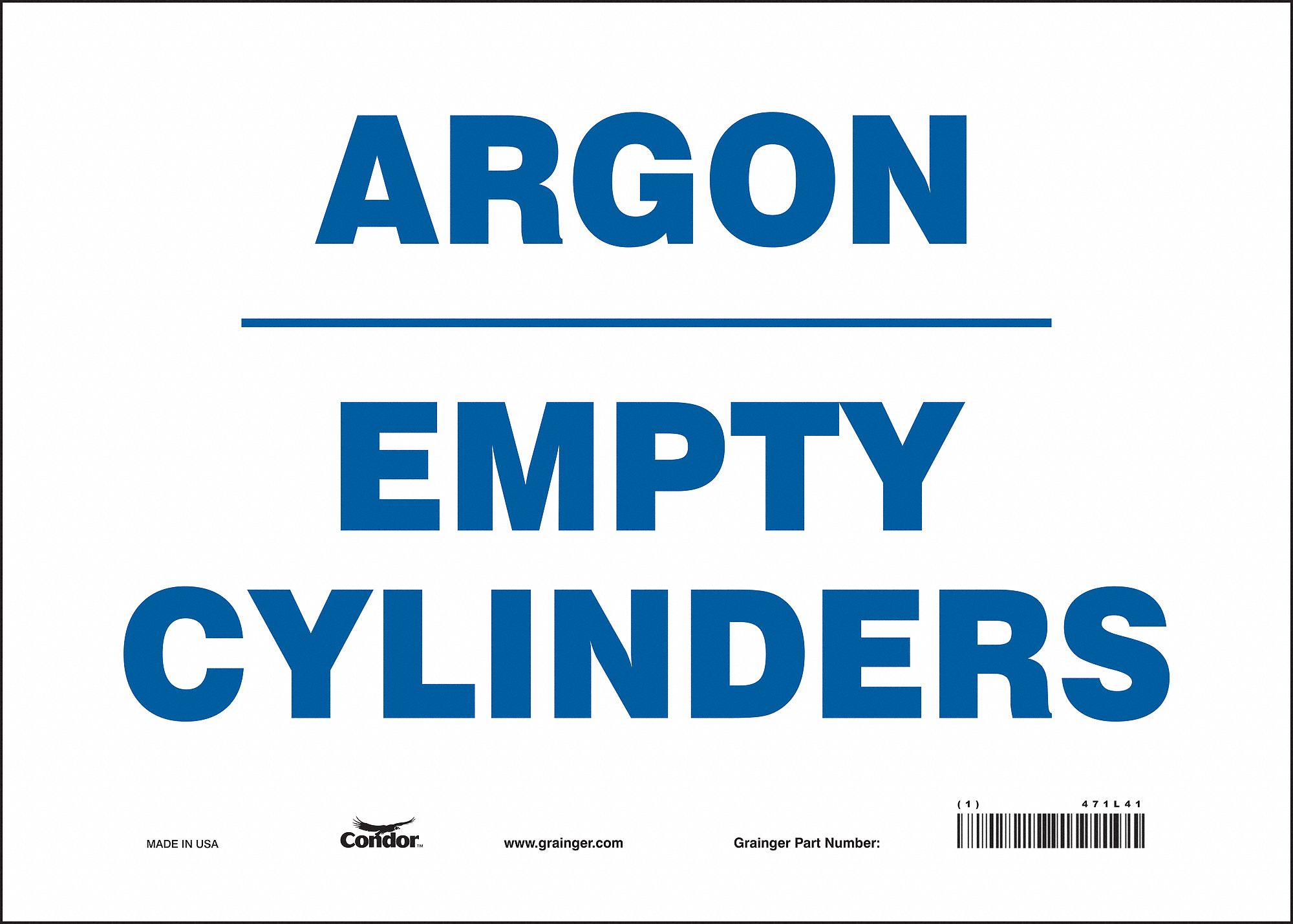 Safety Sign: Vinyl, Adhesive Sign Mounting, 10 in x 14 in Nominal Sign Size, Not Retroreflective