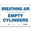 Breathing Air Empty Cylinders Signs