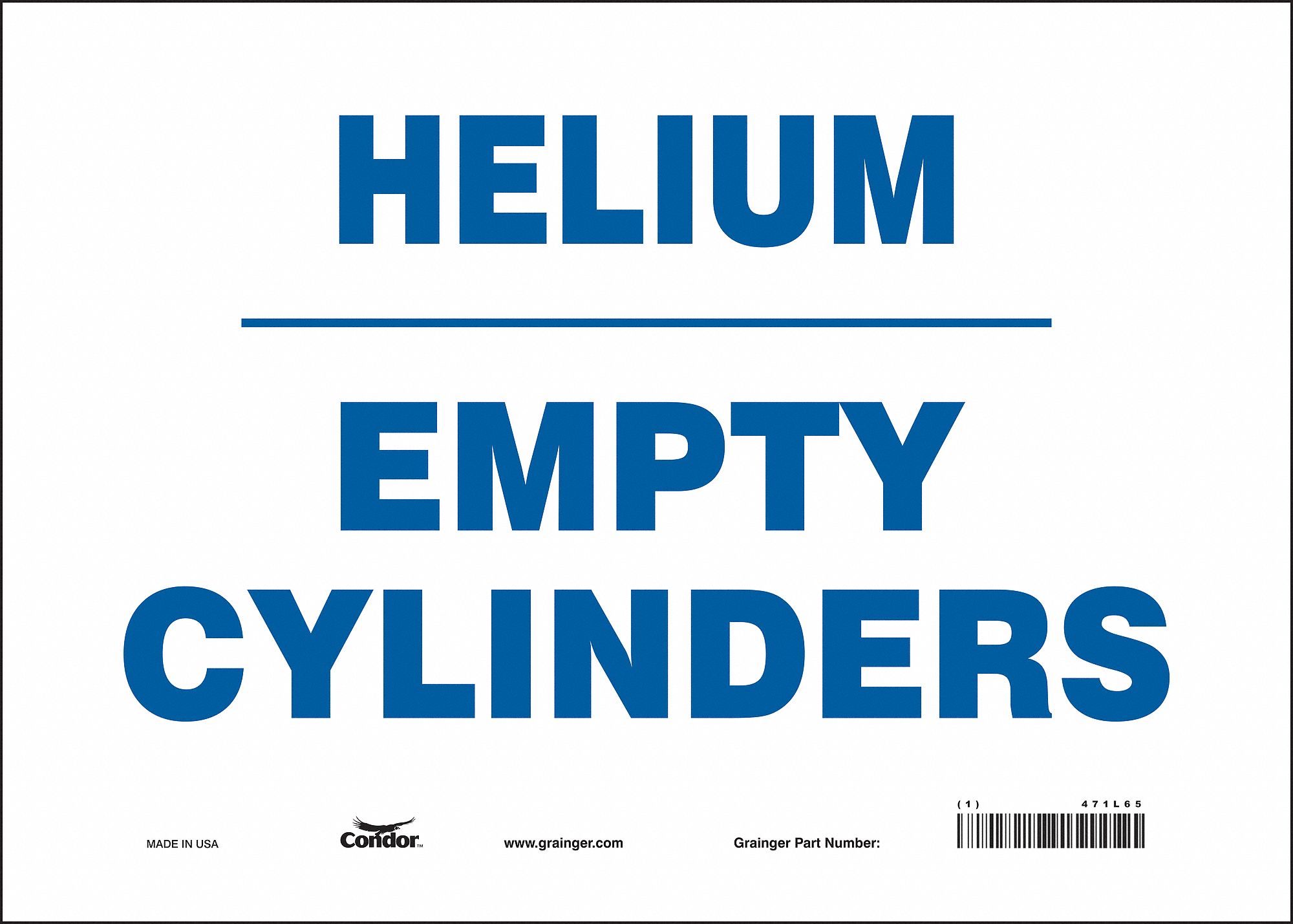 Safety Sign: Vinyl, Adhesive Sign Mounting, 10 in x 14 in Nominal Sign Size, Not Retroreflective