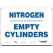 Nitrogen Empty Cylinders Signs