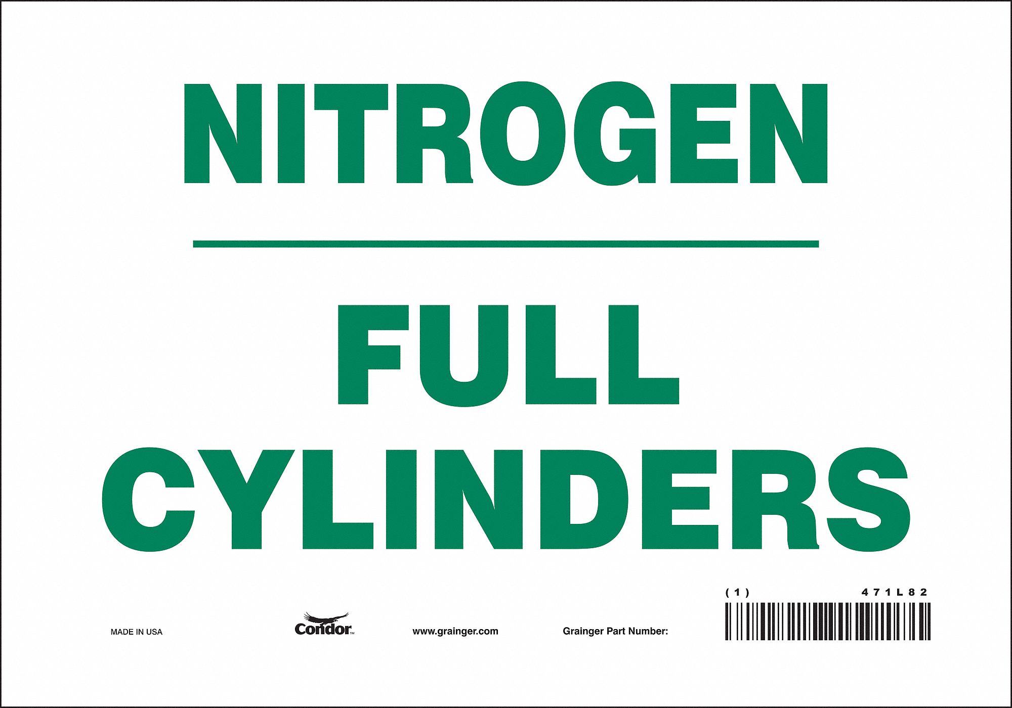 Safety Sign: Vinyl, Adhesive Sign Mounting, 7 in x 10 in Nominal Sign Size, Not Retroreflective