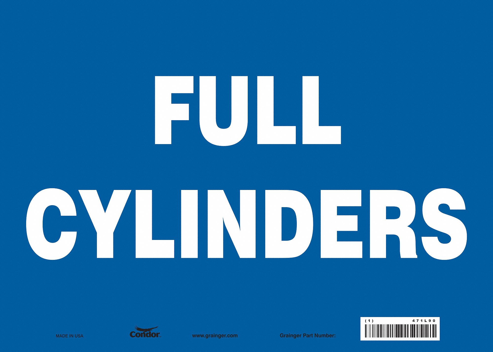 Safety Sign: Vinyl, Adhesive Sign Mounting, 10 in x 14 in Nominal Sign Size, Not Retroreflective