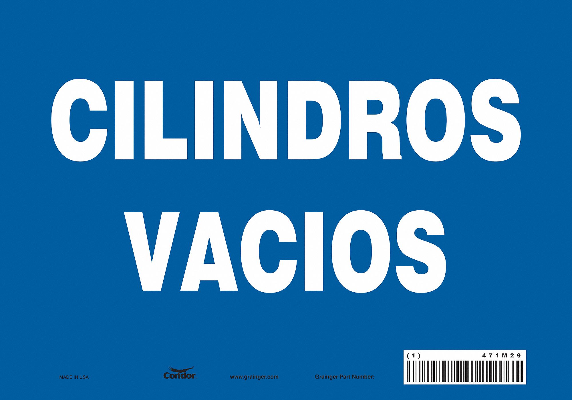 Safety Sign: Vinyl, Adhesive Sign Mounting, 7 in x 10 in Nominal Sign Size, Not Retroreflective