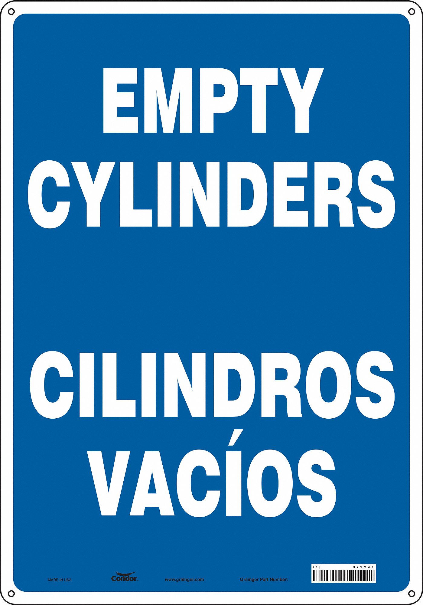 Safety Sign, 20 in x 14 in, Polyethylene