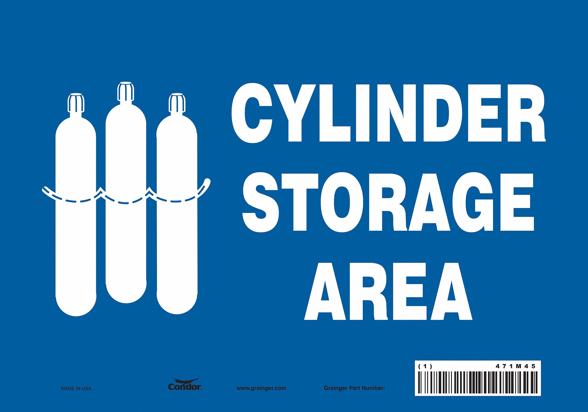 Safety Sign: Vinyl, Adhesive Sign Mounting, 7 in x 10 in Nominal Sign Size, Not Retroreflective