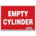 Empty Cylinder Signs