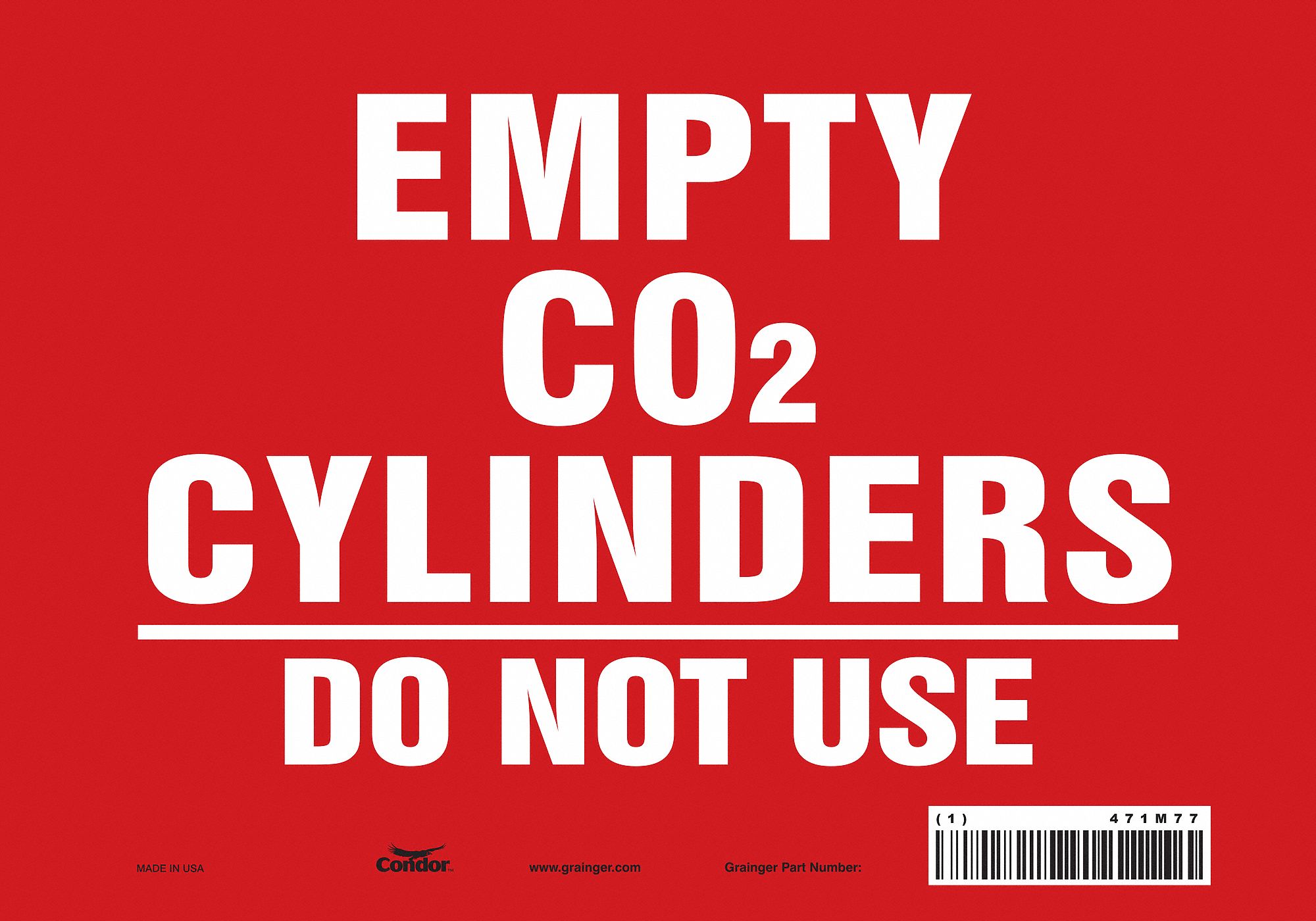 Safety Sign: Vinyl, Adhesive Sign Mounting, 7 in x 10 in Nominal Sign Size, Not Retroreflective