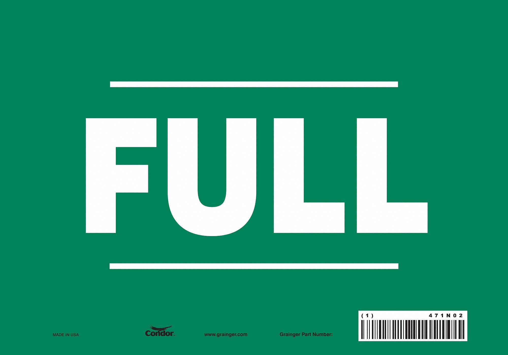 Safety Sign: Vinyl, Adhesive Sign Mounting, 7 in x 10 in Nominal Sign Size, Not Retroreflective