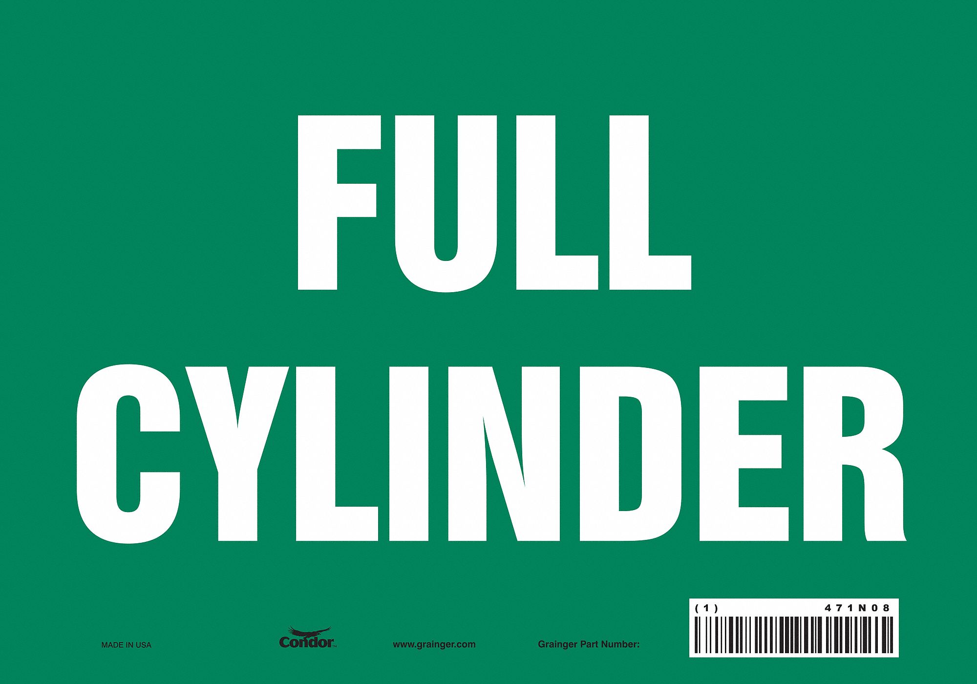 Safety Sign: Vinyl, Adhesive Sign Mounting, 7 in x 10 in Nominal Sign Size, Not Retroreflective