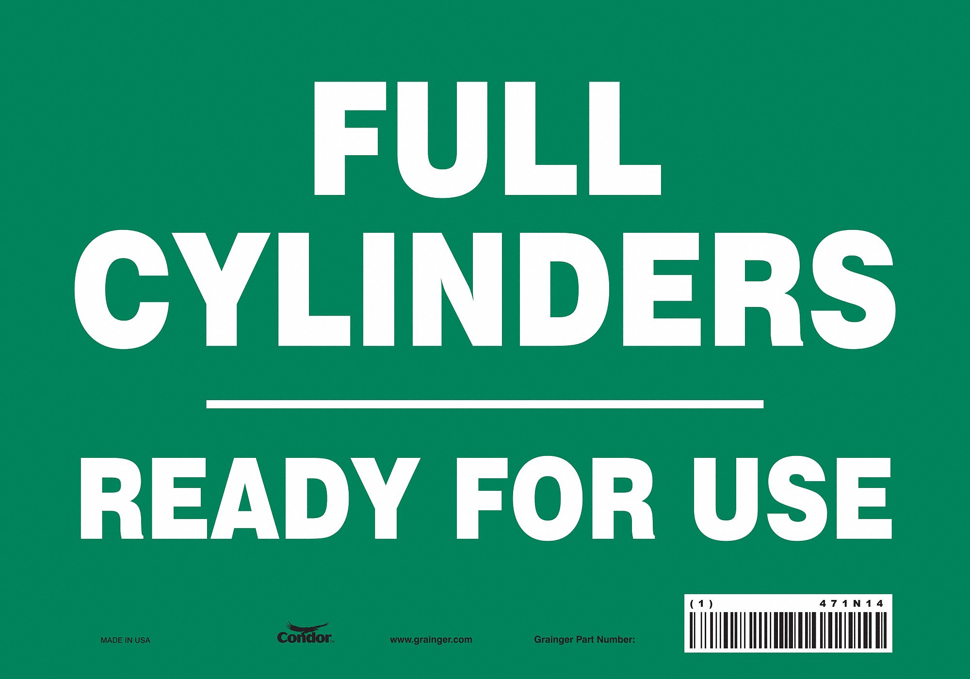 Safety Sign: Vinyl, Adhesive Sign Mounting, 7 in x 10 in Nominal Sign Size, Not Retroreflective