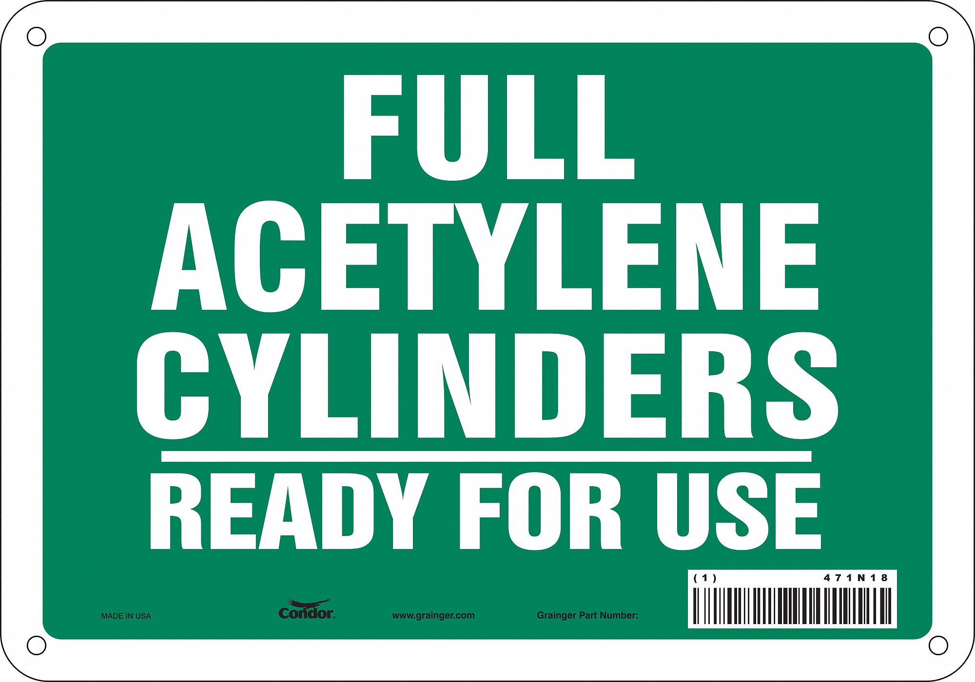 PANNEAU SECURITE,7PO X 10PO,POLYETHYLENE