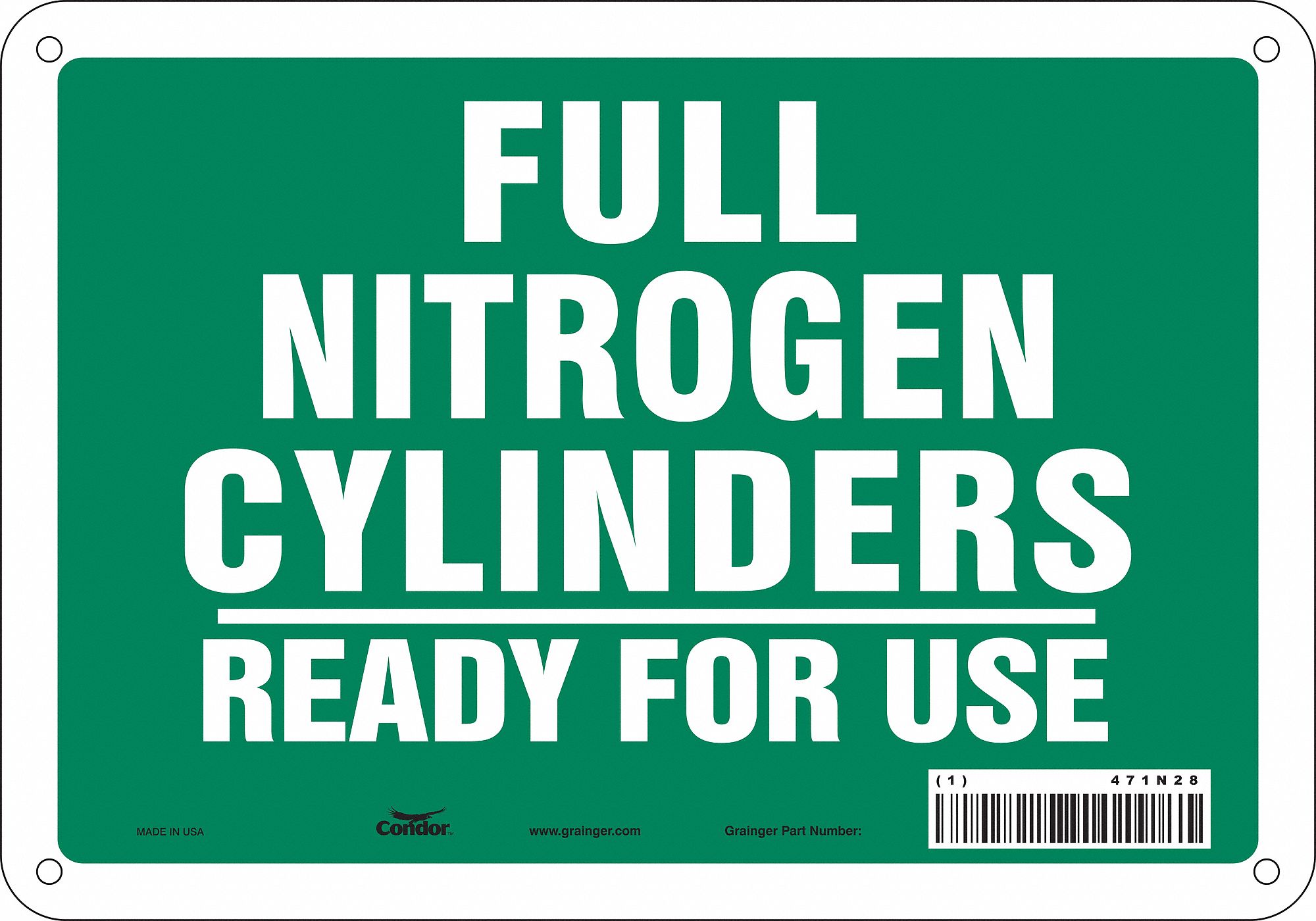 PANNEAU SECURITE,7PO X 10PO,ALUMINIUM