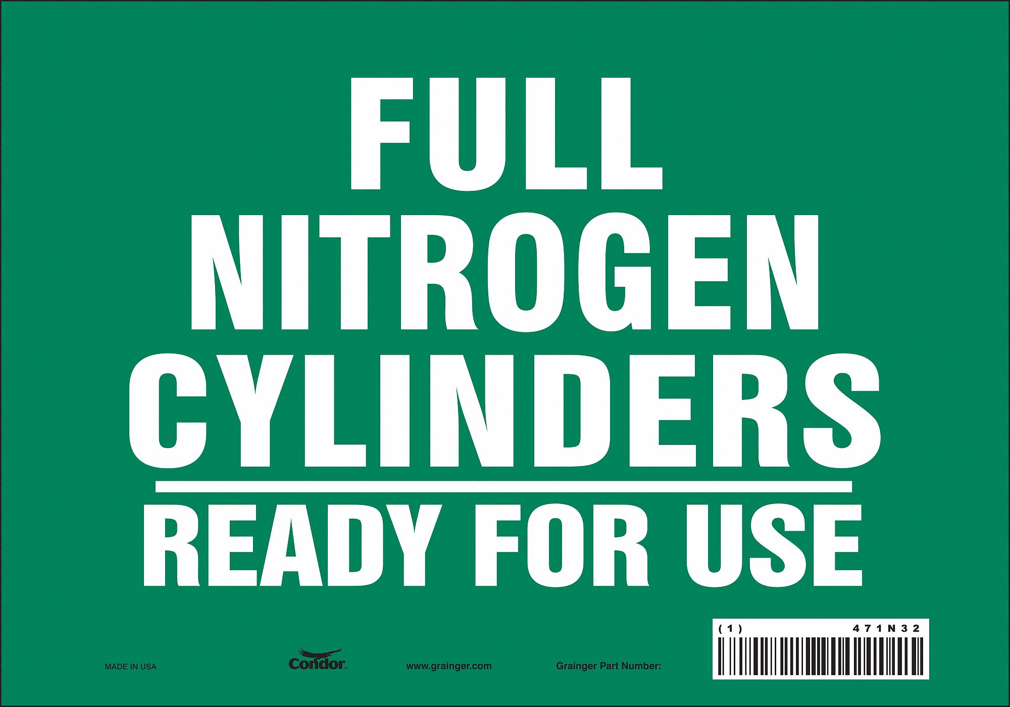 Safety Sign: Vinyl, Adhesive Sign Mounting, 7 in x 10 in Nominal Sign Size, Not Retroreflective