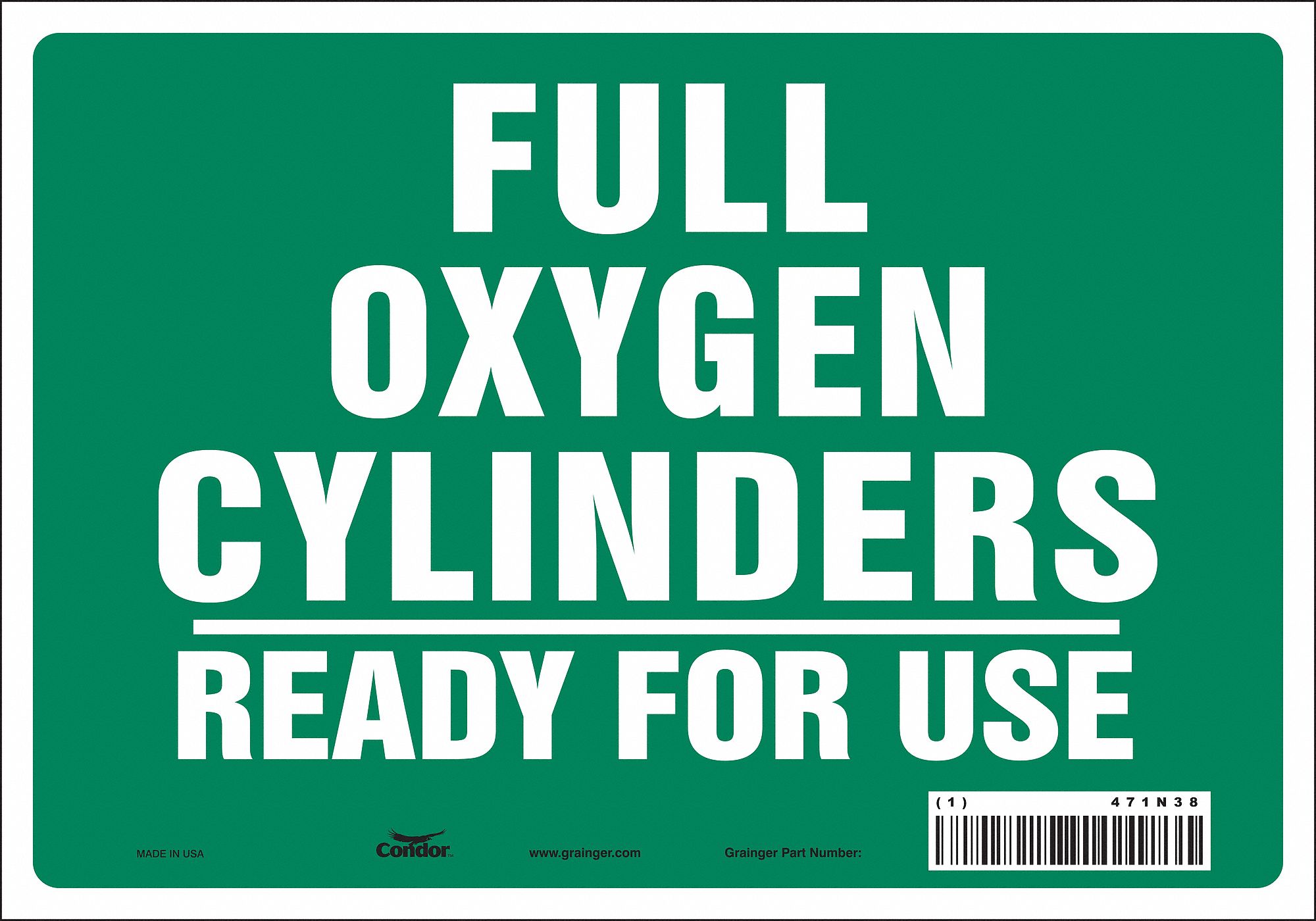 Safety Sign: Vinyl, Adhesive Sign Mounting, 7 in x 10 in Nominal Sign Size, Not Retroreflective