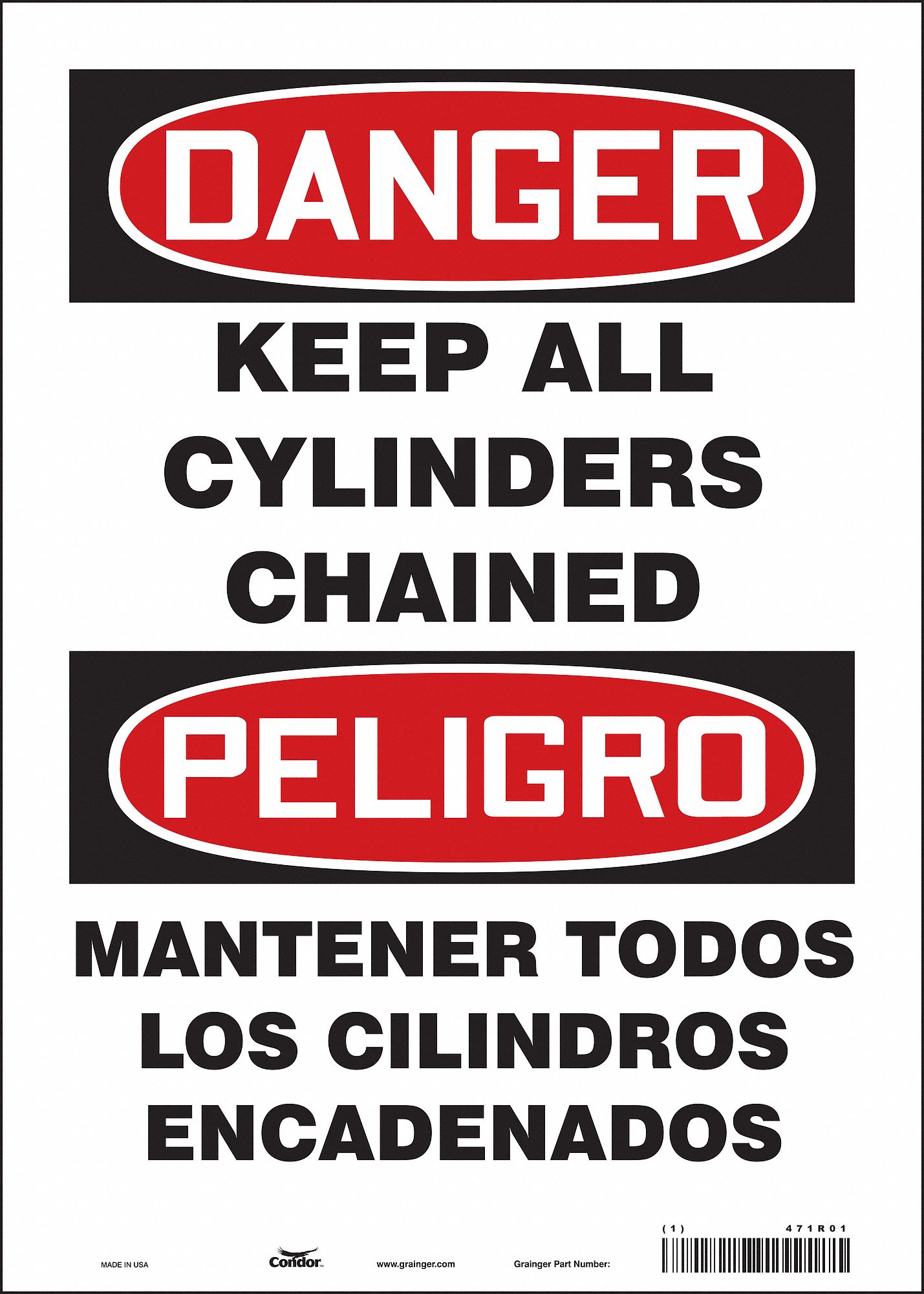 Safety Sign: Vinyl, Adhesive Sign Mounting, 14 in x 10 in Nominal Sign Size, Not Retroreflective