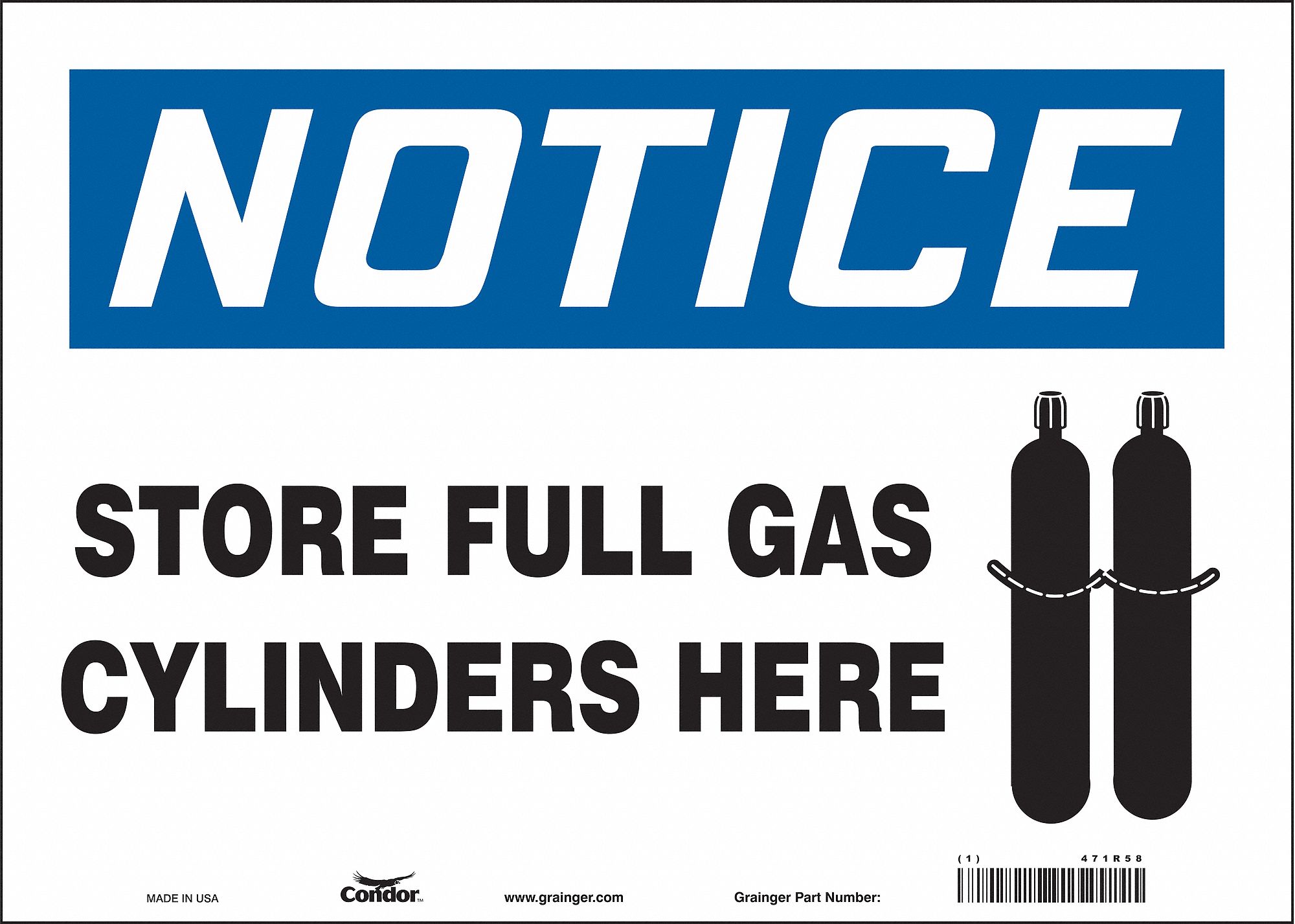 Safety Sign: Vinyl, Adhesive Sign Mounting, 10 in x 14 in Nominal Sign Size, Not Retroreflective