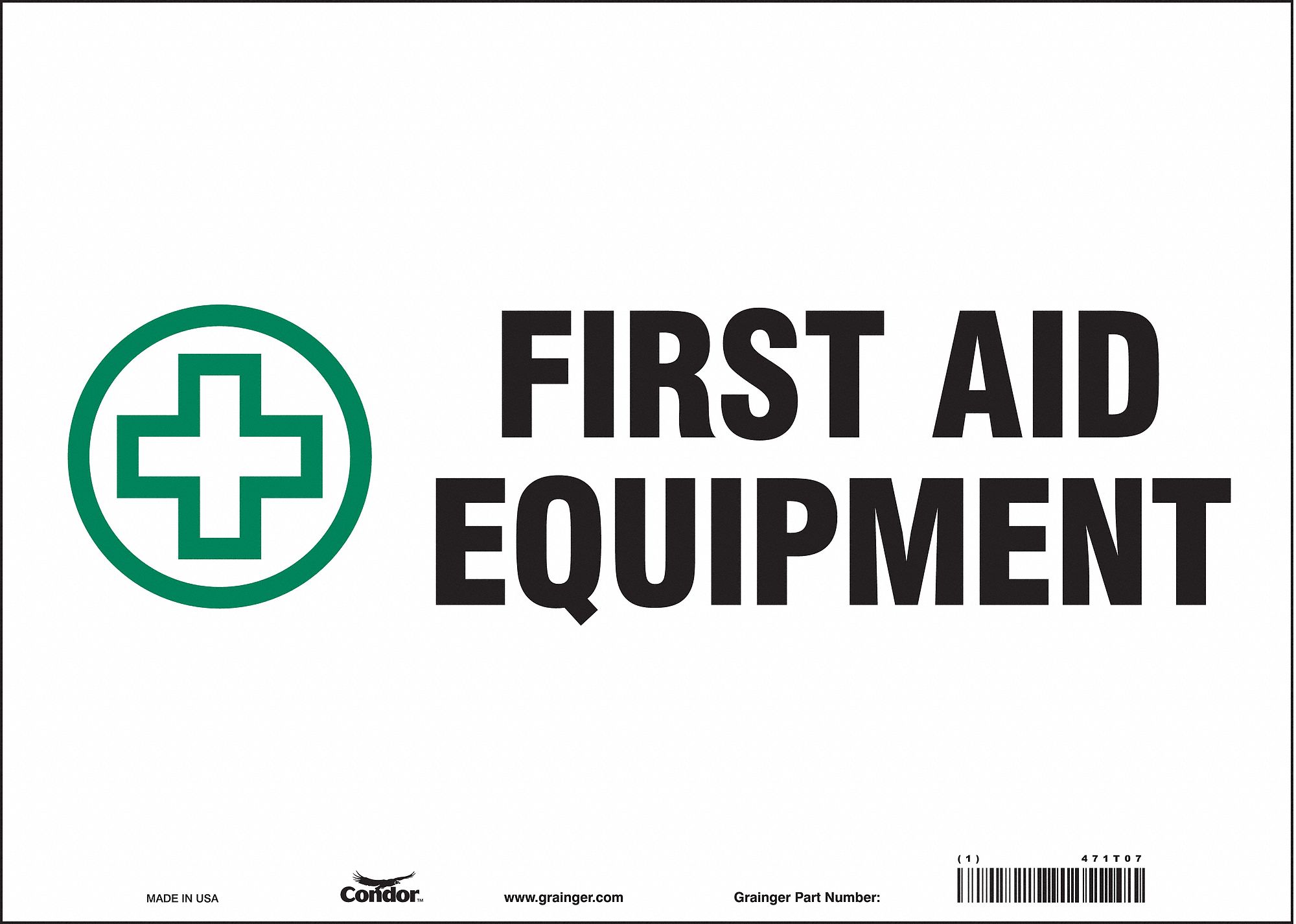 Safety Sign: Vinyl, Adhesive Sign Mounting, 10 in x 14 in Nominal Sign Size, Not Retroreflective