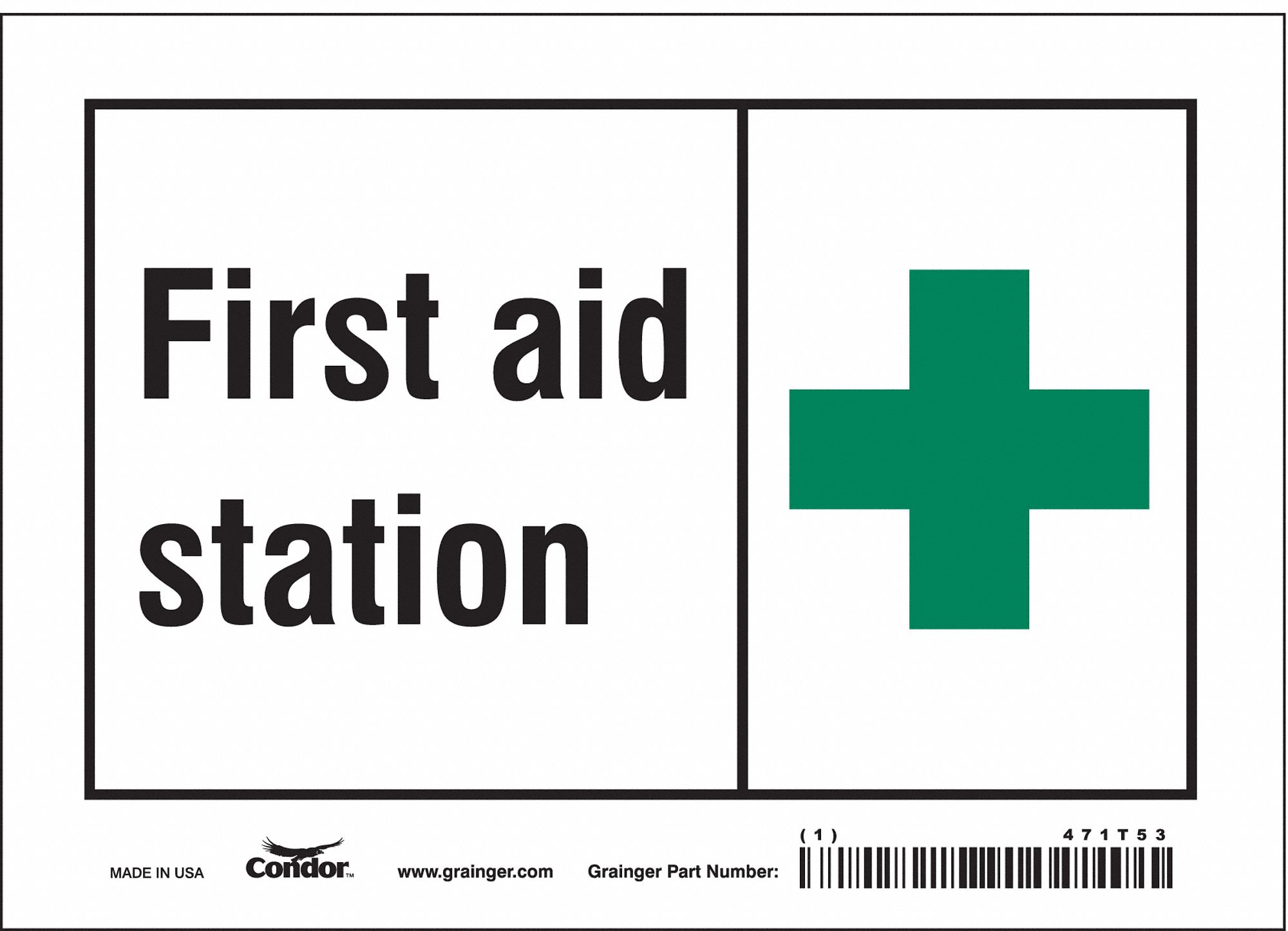 Safety Sign: Vinyl, Adhesive Sign Mounting, 5 in x 7 in Nominal Sign Size, Not Retroreflective
