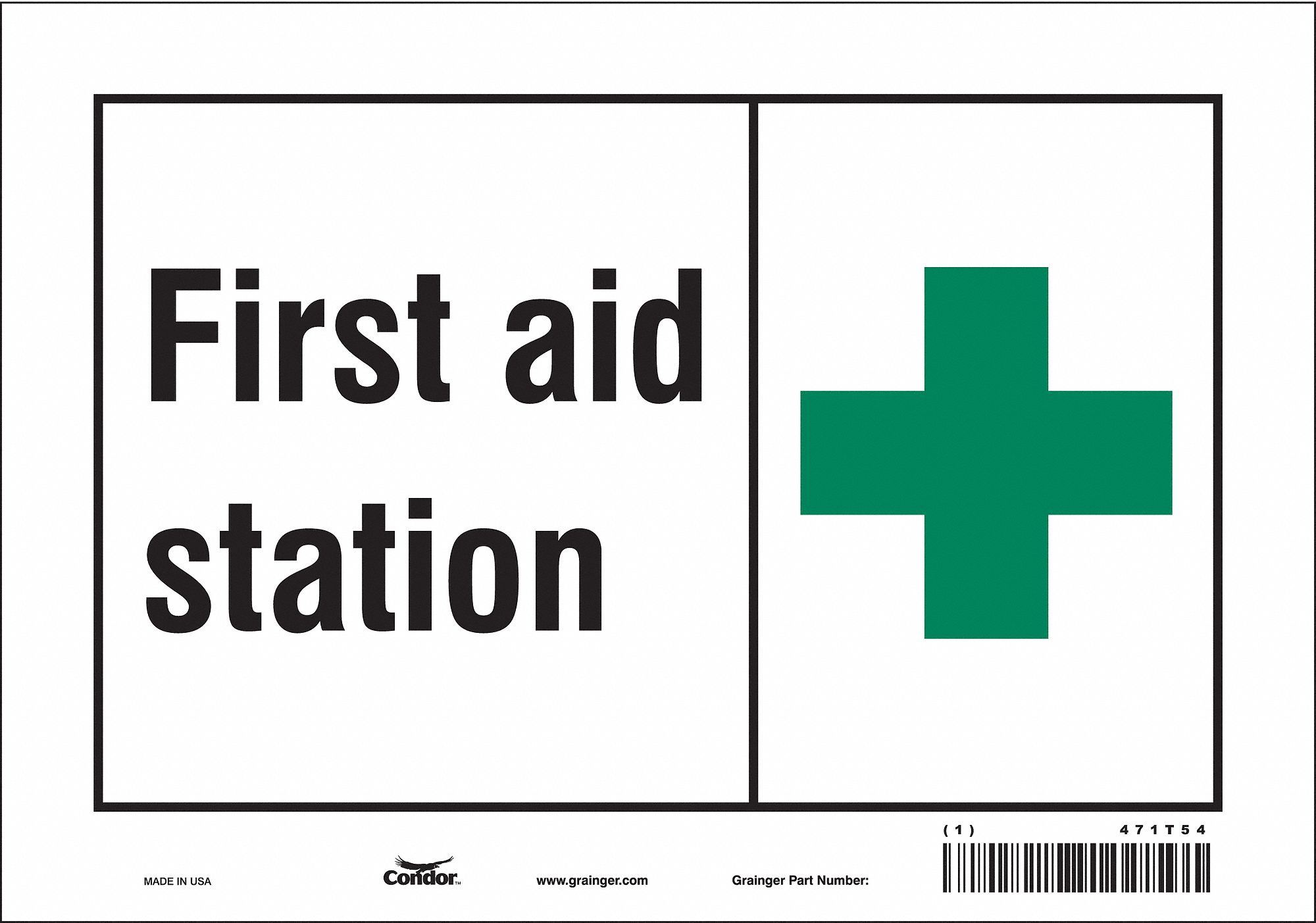Safety Sign: Vinyl, Adhesive Sign Mounting, 7 in x 10 in Nominal Sign Size, Not Retroreflective