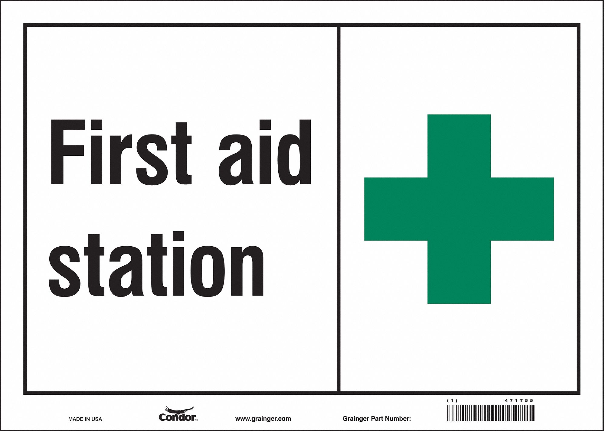 Safety Sign: Vinyl, Adhesive Sign Mounting, 10 in x 14 in Nominal Sign Size, Not Retroreflective