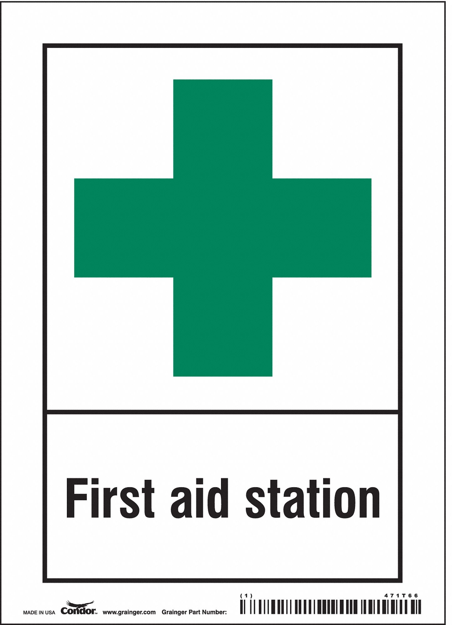 Safety Sign: Vinyl, Adhesive Sign Mounting, 7 in x 5 in Nominal Sign Size, Not Retroreflective